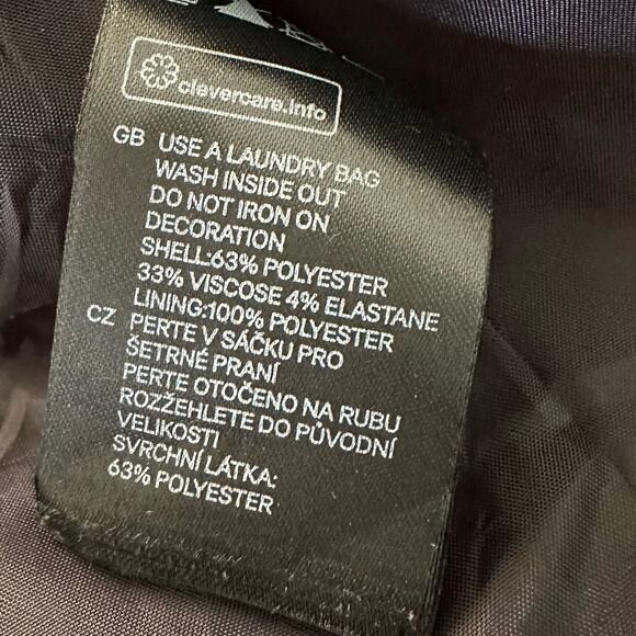 H&M Womens Jacket Chain Embeliished Shoulder Open Front Evening Party Goth | 4 - Picture 7 of 12